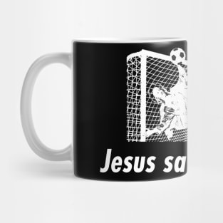 Jesus saves! Mug